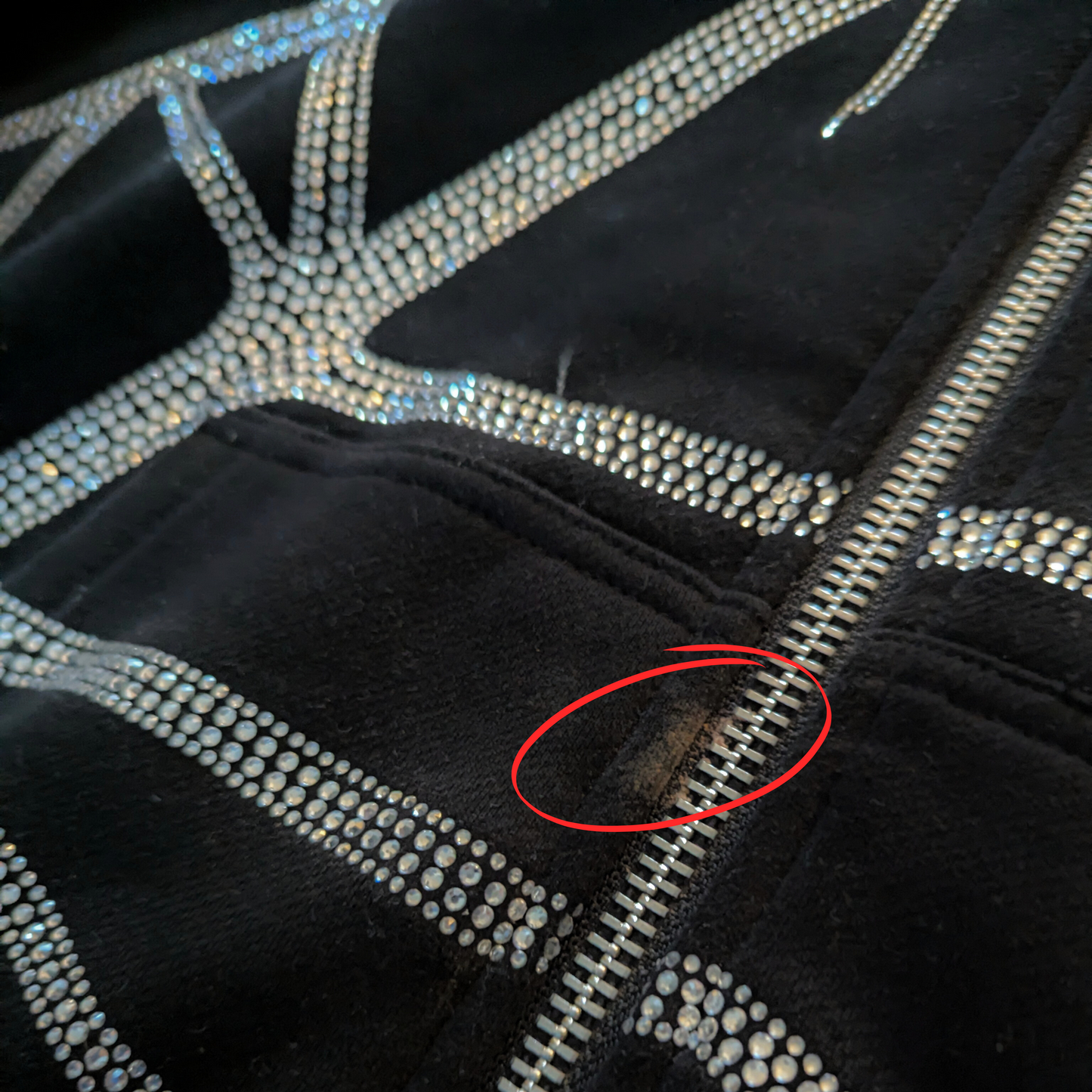 Named Collective Rhinestone Spider Hoodie