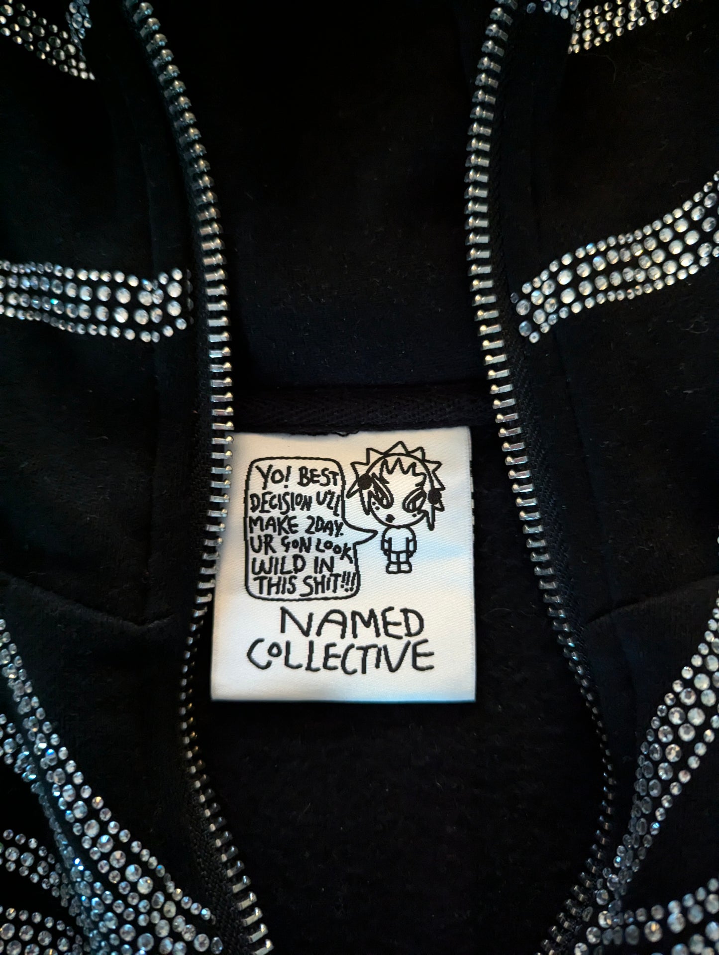 Named Collective Rhinestone Spider Hoodie