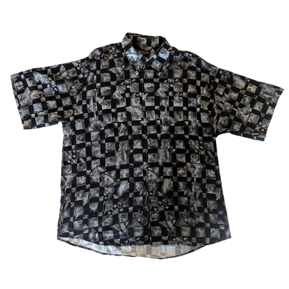 Vintage Patterned Short Sleeve Shirt