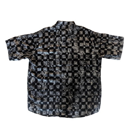 Vintage Patterned Short Sleeve Shirt