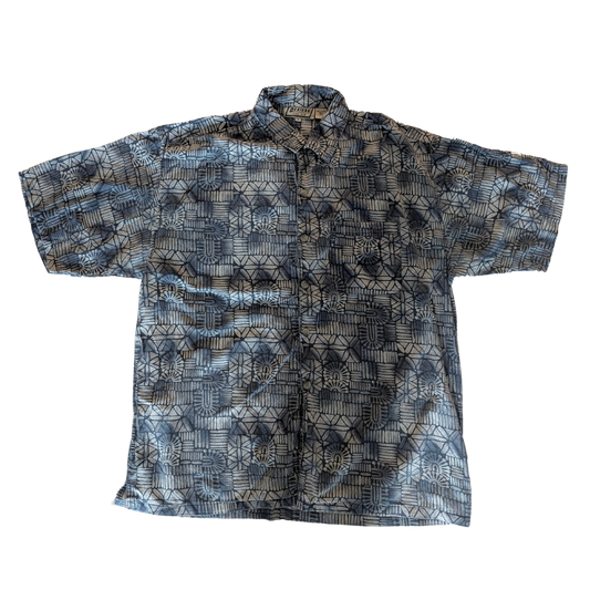 Vintage Short Sleeve Geometric Shirt